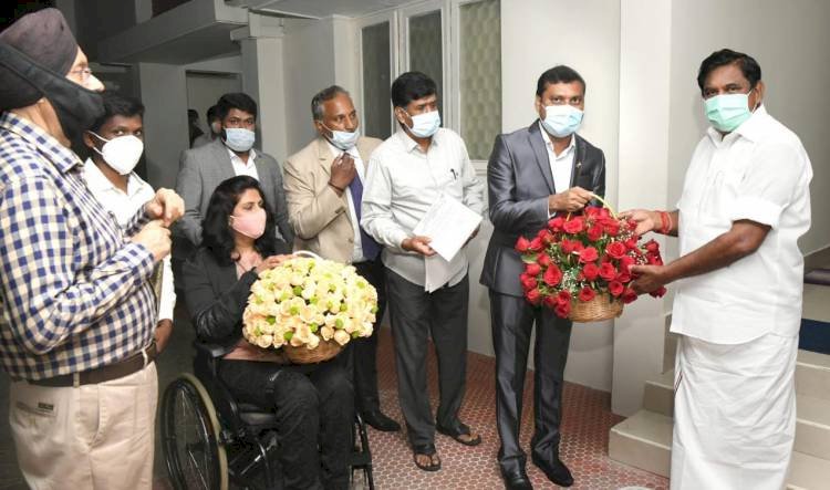 President Er. Chandrasekar Met Hon. Chief Minister of Tamilnadu