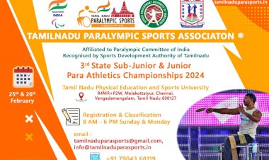 3rd State Sub Junior & Junior Para Athletics Championship 2024